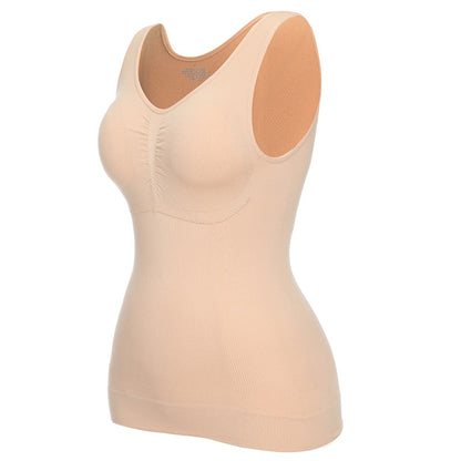 Tank Tops with Built in Bra Shelf Bra Casual Wide Strap Basic Camisole Sleeveless Top Body Shaper with Removable Bra Shapewear The Clothing Company Sydney
