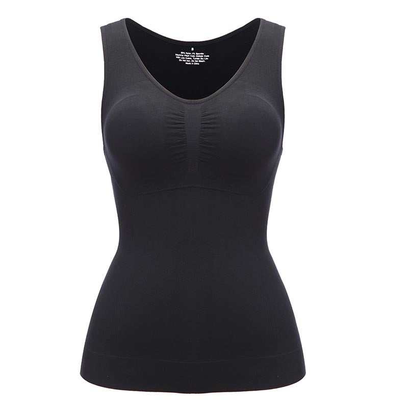 Tank Tops with Built in Bra Shelf Bra Casual Wide Strap Basic Camisole Sleeveless Top Body Shaper with Removable Bra Shapewear The Clothing Company Sydney