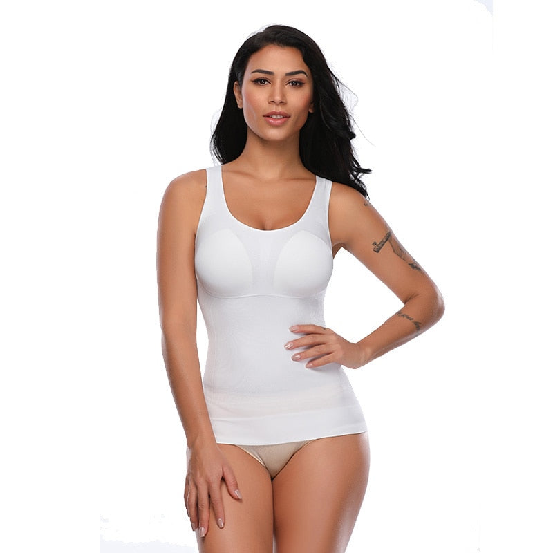 Tank Tops with Built in Bra Shelf Bra Casual Wide Strap Basic Camisole Sleeveless Top Body Shaper with Removable Bra Shapewear The Clothing Company Sydney