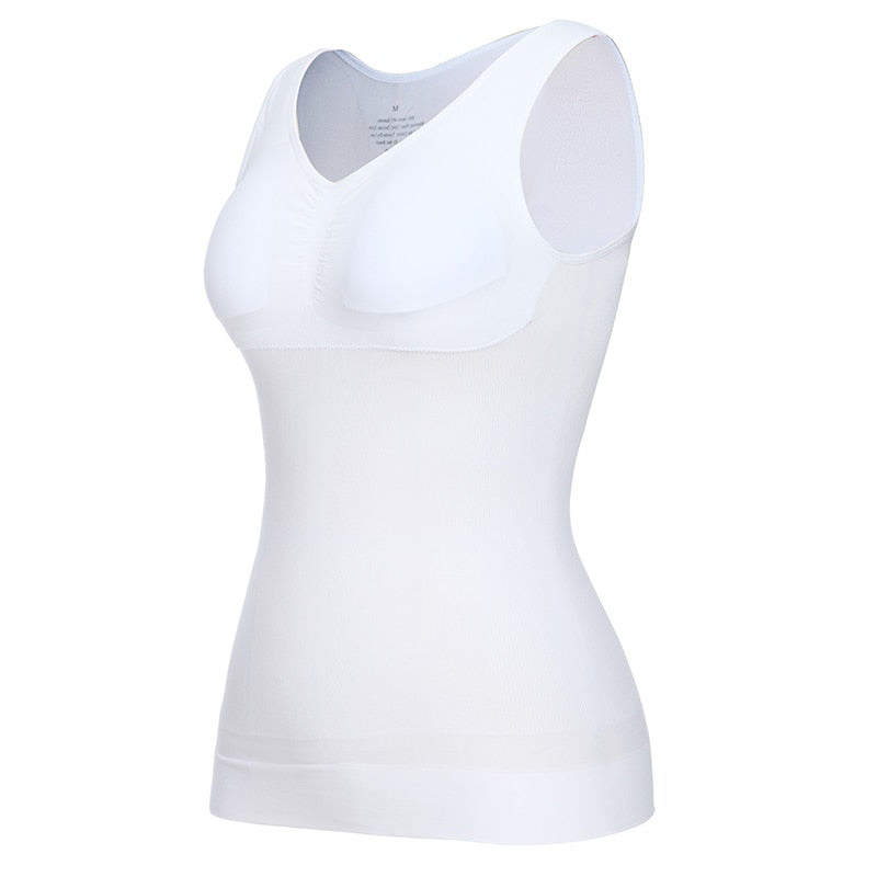 Tank Tops with Built in Bra Shelf Bra Casual Wide Strap Basic Camisole Sleeveless Top Body Shaper with Removable Bra Shapewear The Clothing Company Sydney