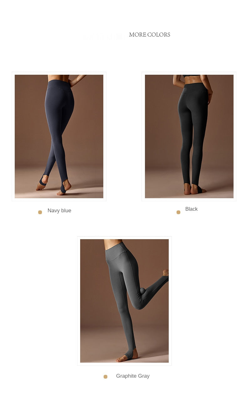 Stirrup Feet High Waist Hip Lift Yoga Pants Trainning Running Fitness Seamless Sports Leggings The Clothing Company Sydney