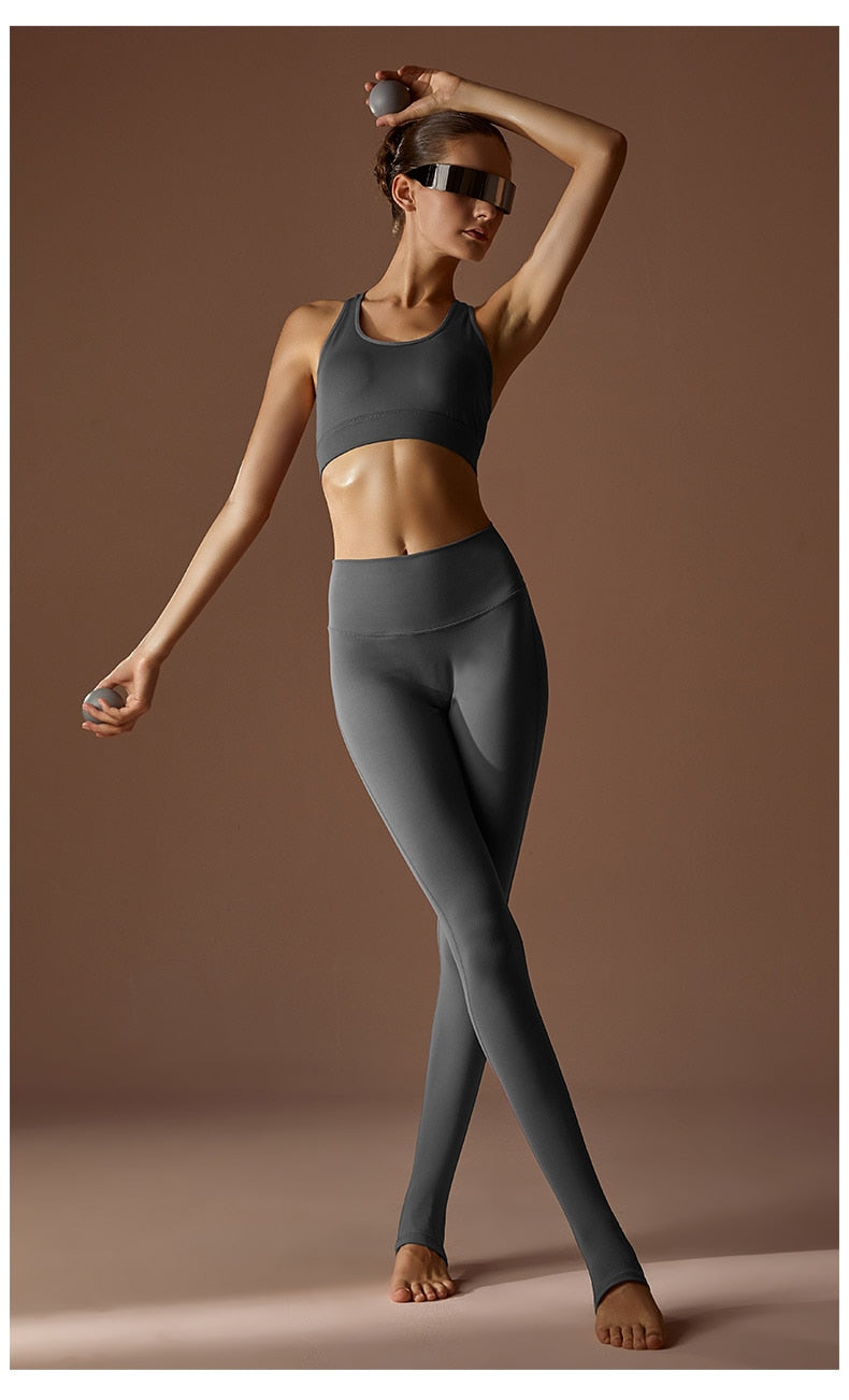 Stirrup Feet High Waist Hip Lift Yoga Pants Trainning Running Fitness Seamless Sports Leggings The Clothing Company Sydney