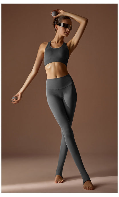 Stirrup Feet High Waist Hip Lift Yoga Pants Trainning Running Fitness Seamless Sports Leggings The Clothing Company Sydney