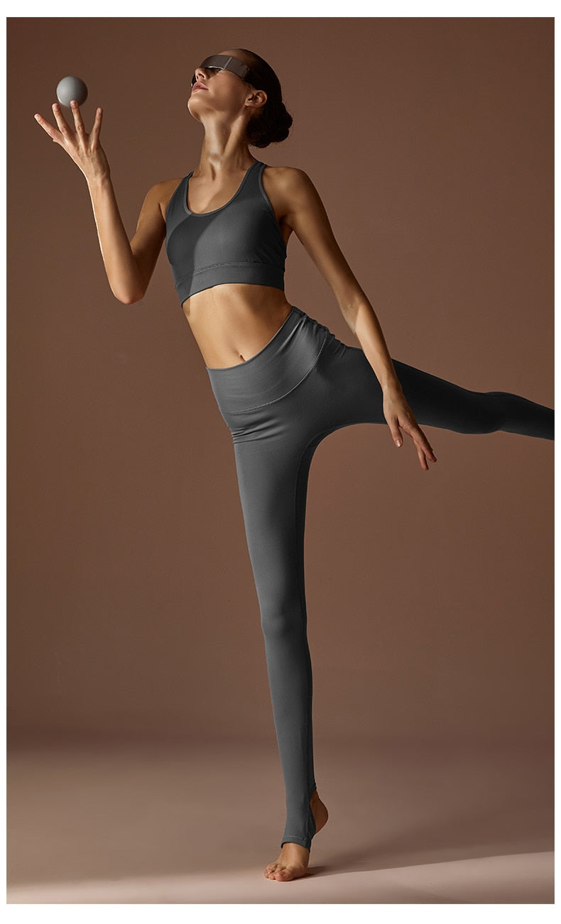 Stirrup Feet High Waist Hip Lift Yoga Pants Trainning Running Fitness Seamless Sports Leggings The Clothing Company Sydney