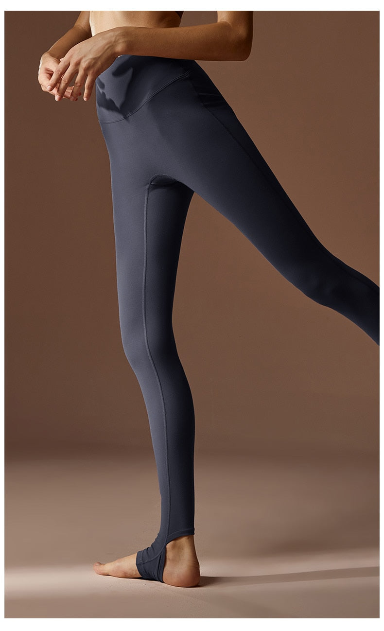 Stirrup Feet High Waist Hip Lift Yoga Pants Trainning Running Fitness Seamless Sports Leggings The Clothing Company Sydney