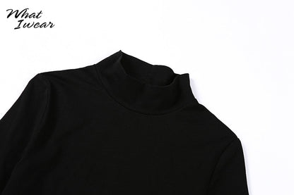 Cotton mix hollow out sexy tshirt bandage backless long sleeve tops slim bodycon streetwear The Clothing Company Sydney