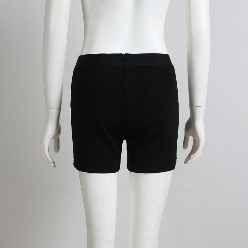 New Fashion Bandage Shorts Casual Black Orange Bone Color Shorts The Clothing Company Sydney