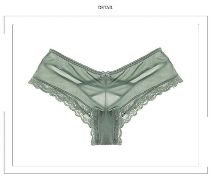 Lace Low-waist Solid Brief Underwear Ladies Cross Strap Hollow out Lingerie G String Underpants Panties The Clothing Company Sydney