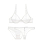 Ultra-thin cup mesh lace underwear transparent unlined 1 bra+2 panties bra set The Clothing Company Sydney