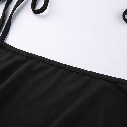 Strappy Ruched Black Irregular Elegant Backless Long Dress Party Summer Dress The Clothing Company Sydney