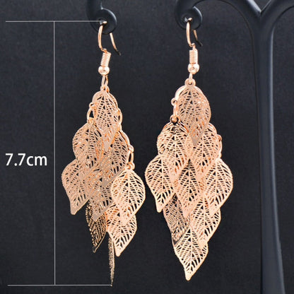 Charm White Black Enamel Gold Leaf Drop Earrings Fashion Jewelry The Clothing Company Sydney