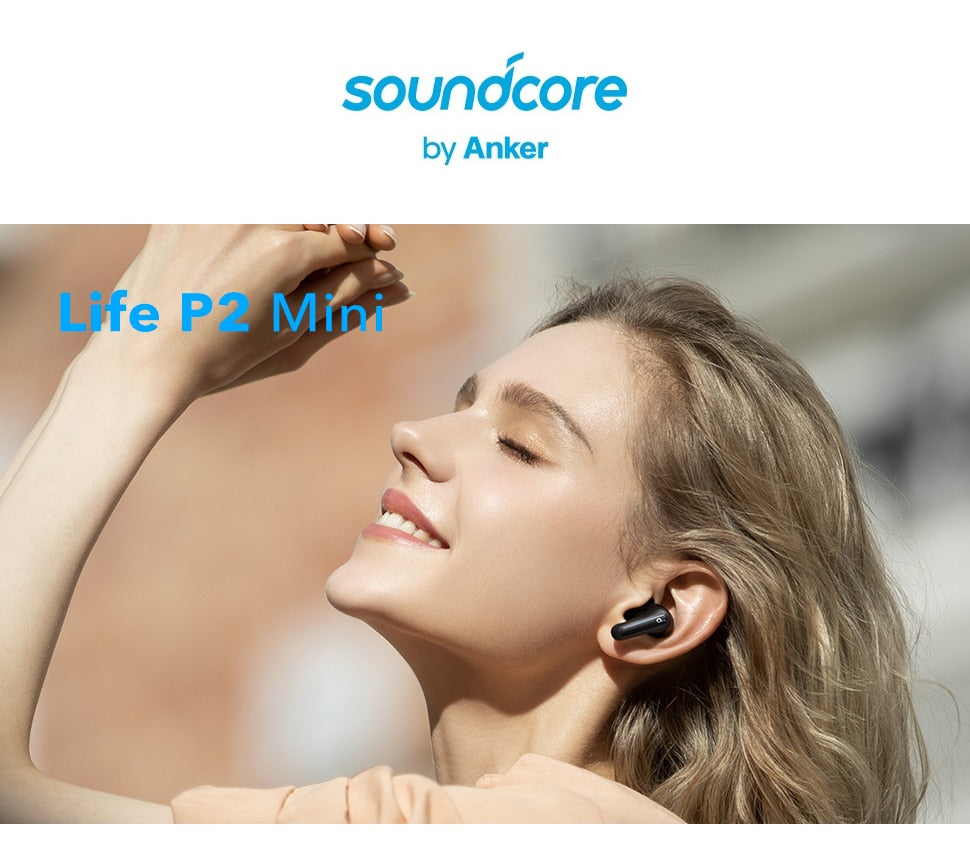 Anker Life P2 Mini True Wireless Earbuds, 10mm Drivers with Big Bass, Custom EQ, Bluetooth Earphones The Clothing Company Sydney