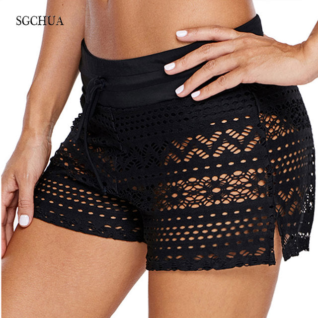 Black Mesh swimming trunks Plus Size Blue Lace swimsuit Swim shorts Boxer Briefs Swimwear The Clothing Company Sydney