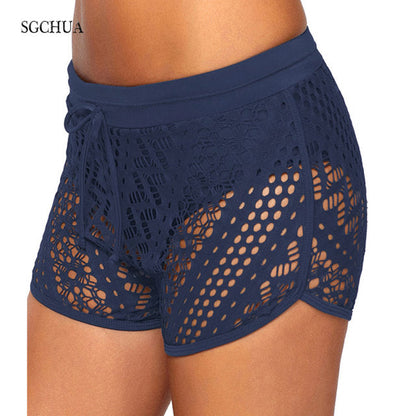 Black Mesh swimming trunks Plus Size Blue Lace swimsuit Swim shorts Boxer Briefs Swimwear The Clothing Company Sydney