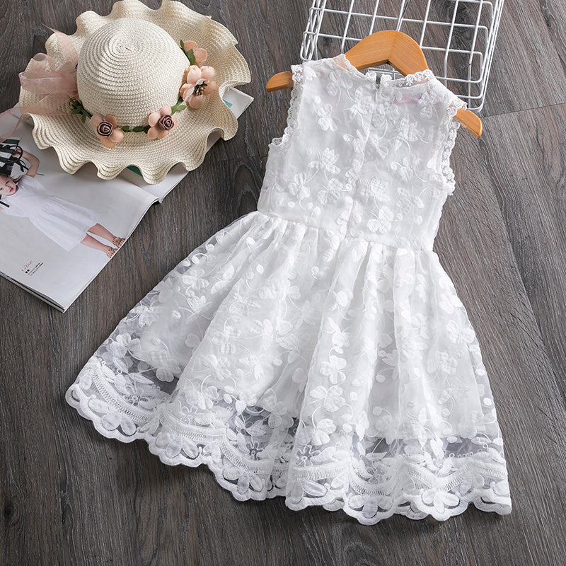 Girls Floral Fashion Children's Lace Princess Party Fluffy Cake Smash Dress Kids Baby Summer Dresses The Clothing Company Sydney