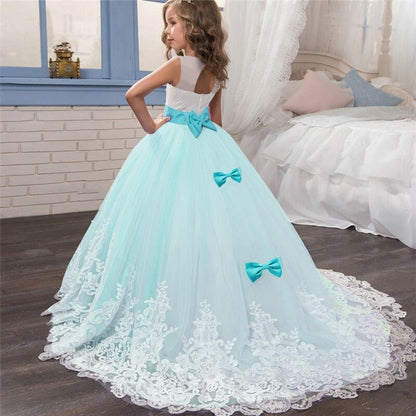 Princess Girls Formal Party Kids Long Flower Dress Wedding Evening Party Prom Ball Gown The Clothing Company Sydney