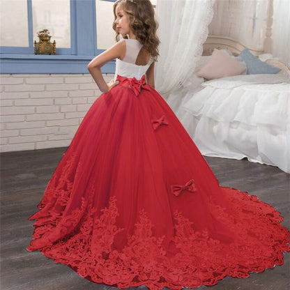 Princess Girls Formal Party Kids Long Flower Dress Wedding Evening Party Prom Ball Gown The Clothing Company Sydney