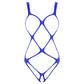 Fishnet Bodysuit Bandage Clubwear See Through Sheer Long Sleeve Open Crotch High Cut Leotard Lingerie Bodysuit The Clothing Company Sydney