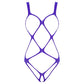 Fishnet Bodysuit Bandage Clubwear See Through Sheer Long Sleeve Open Crotch High Cut Leotard Lingerie Bodysuit The Clothing Company Sydney