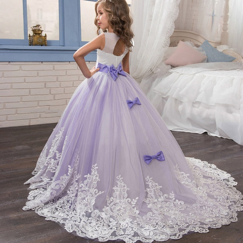 Summer Girls Long Bridesmaid Kids Dresses For Girls Children Princess Flower Girl Party Wedding Dress The Clothing Company Sydney