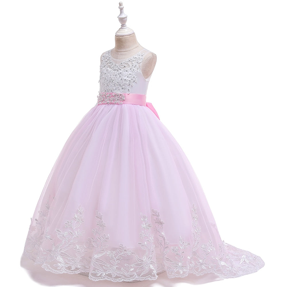 Summer Girls Long Bridesmaid Kids Dresses For Girls Children Princess Flower Girl Party Wedding Dress The Clothing Company Sydney