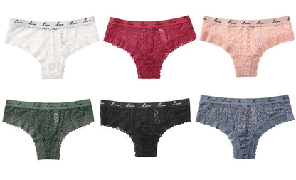 Lace Panties Low-waist Underwear  G String Transparent Lingerie LOVE Letter Embroidery Intimates Briefs The Clothing Company Sydney