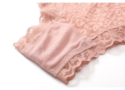 Lace Panties Low-waist Underwear  G String Transparent Lingerie LOVE Letter Embroidery Intimates Briefs The Clothing Company Sydney