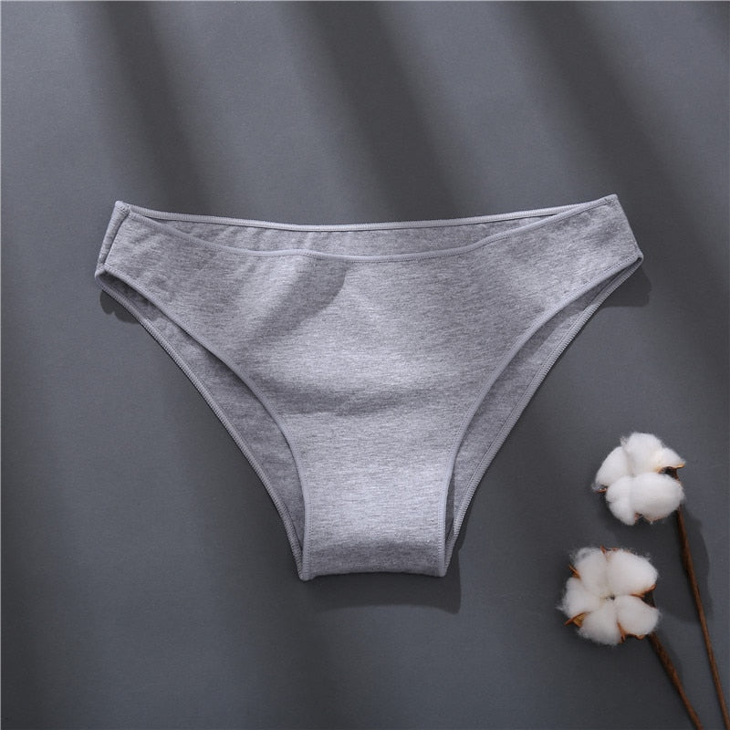 Cotton Mix Women's Panties Comfortable Underwear Low Waist Solid Color Briefs Plus Size Panty Lingerie The Clothing Company Sydney