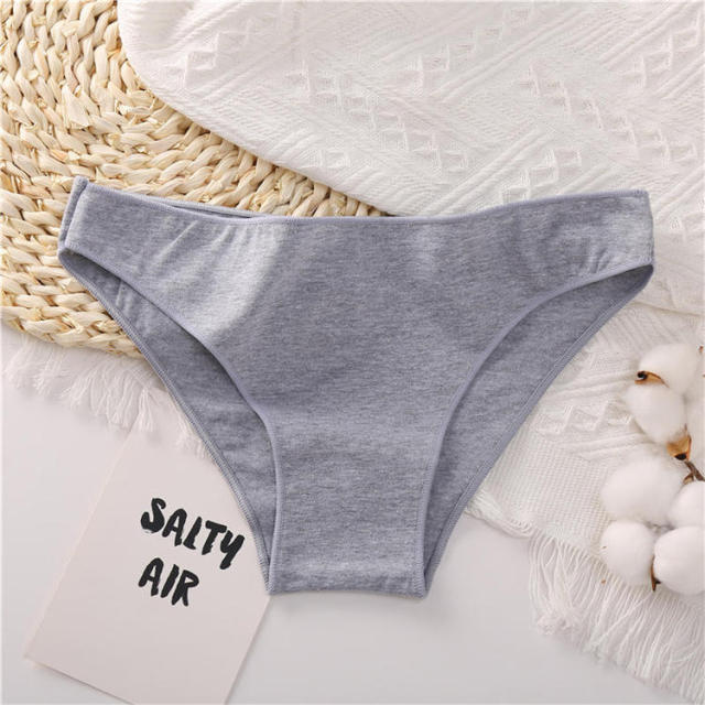 Cotton Mix Women's Panties Comfortable Underwear Low Waist Solid Color Briefs Plus Size Panty Lingerie The Clothing Company Sydney