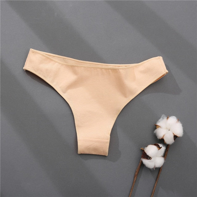 Cotton Mix Women's Panties Comfortable Underwear Low Waist Solid Color Briefs Plus Size Panty Lingerie The Clothing Company Sydney