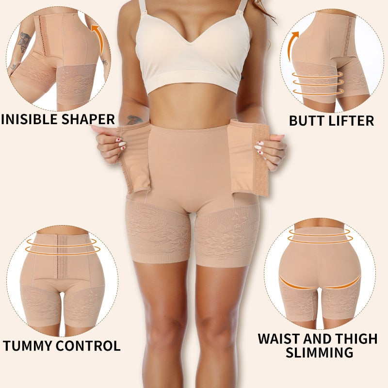 High Waist Tummy Control Body Shaper Butt Lifter Thigh Underwear Waist Trainer Shorts Panties Shapewear The Clothing Company Sydney