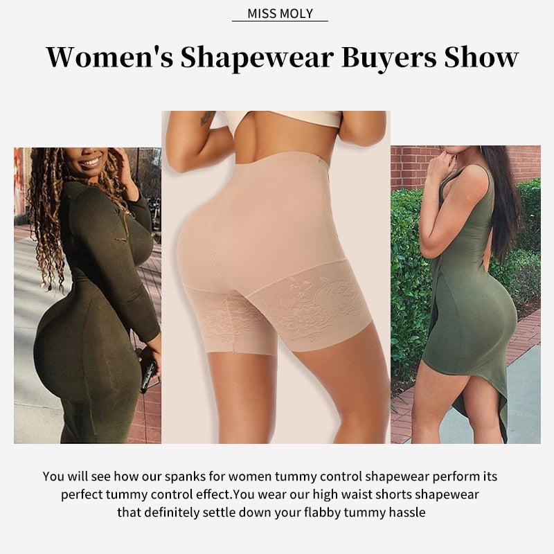 MISS MOLY High Waist Shapewear Panties for Women Tummy Control Shaping  Girdle Underwear Seamless Body Shaper 