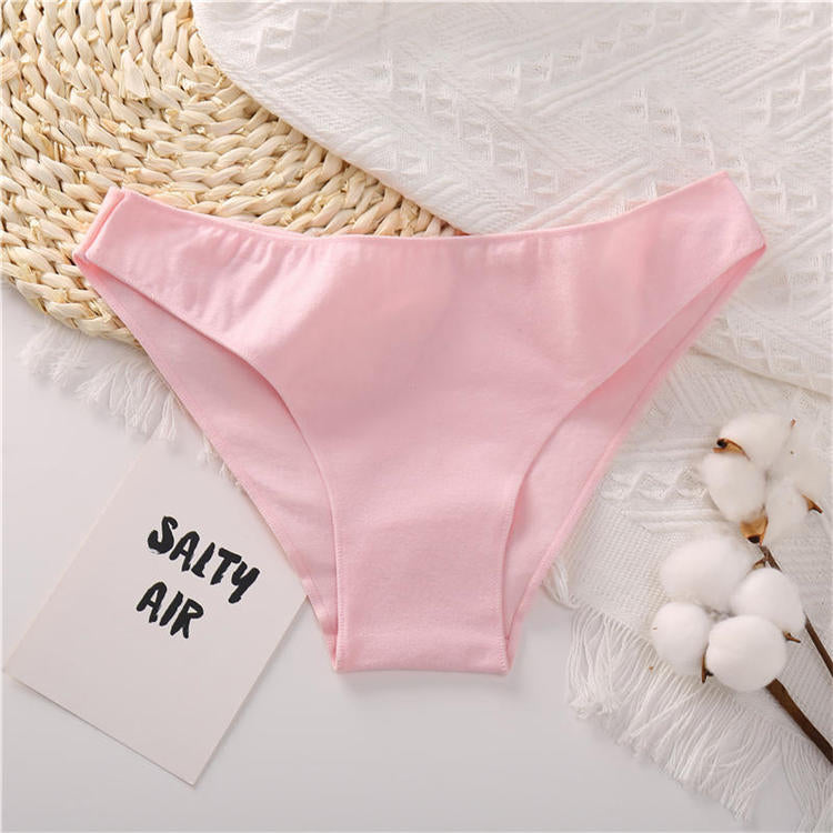 Cotton Mix Women's Panties Comfortable Underwear Low Waist Solid Color Briefs Plus Size Panty Lingerie The Clothing Company Sydney