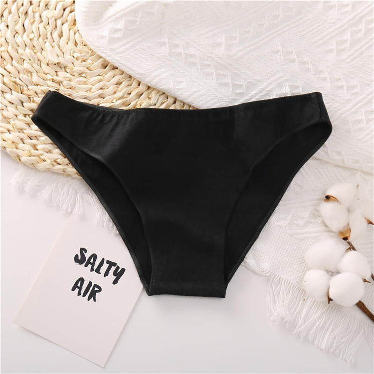 Cotton Mix Women's Panties Comfortable Underwear Low Waist Solid Color Briefs Plus Size Panty Lingerie The Clothing Company Sydney