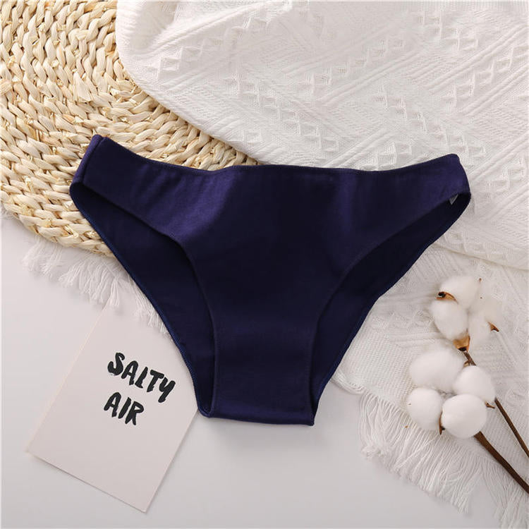 Cotton Mix Women's Panties Comfortable Underwear Low Waist Solid Color Briefs Plus Size Panty Lingerie The Clothing Company Sydney