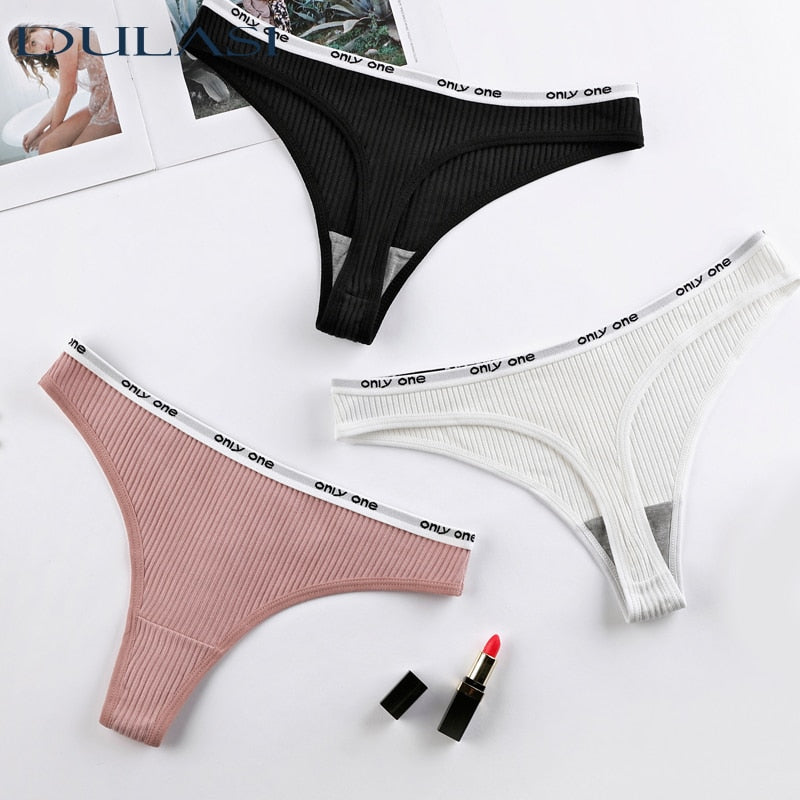 3 Pack Cotton Mix Thong Sports  Underwear Hot Panties Comfortable Seamless G-String Low Rise Underpants Lingerie Briefs The Clothing Company Sydney