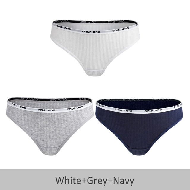 3 Pack Cotton Mix Thong Sports  Underwear Hot Panties Comfortable Seamless G-String Low Rise Underpants Lingerie Briefs The Clothing Company Sydney