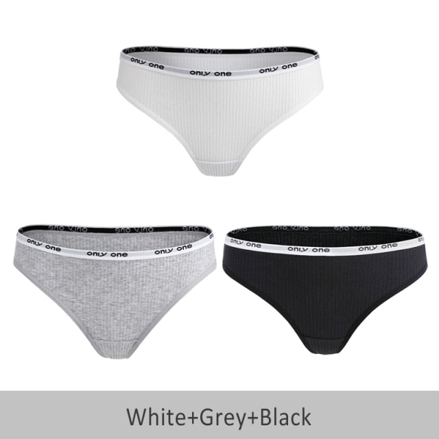 3 Pack Cotton Mix Thong Sports  Underwear Hot Panties Comfortable Seamless G-String Low Rise Underpants Lingerie Briefs The Clothing Company Sydney