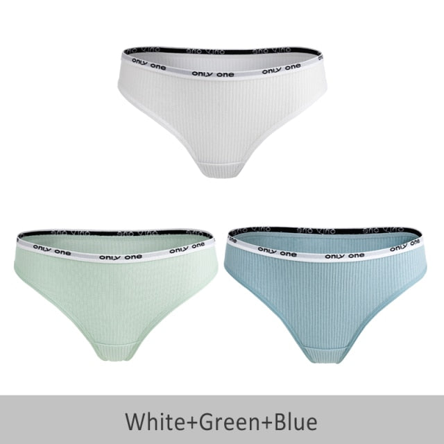 3 Pack Cotton Mix Thong Sports  Underwear Hot Panties Comfortable Seamless G-String Low Rise Underpants Lingerie Briefs The Clothing Company Sydney