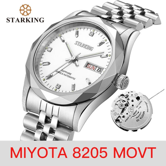 Men's Automatic Mechanical MIYOTA Movt Stainless Steel Business Calendar Week Display Water Resistant Watch The Clothing Company Sydney