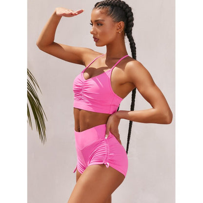 Summer Solid Womens 2 Piece Outfits Tracksuits Spaghetti strap Backless Two Piece Set Crop Tops Sport Pants Sets The Clothing Company Sydney