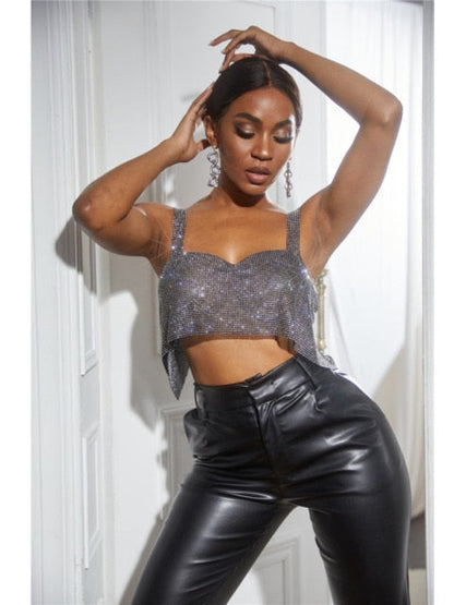 Rhinestone Mini Party Backless Pink Halter Night Club Glitter Sequin Dress The Clothing Company Sydney