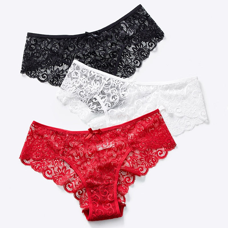4 Pack Mid-rise Underwear High-end Lace Panties Briefs The Clothing Company Sydney
