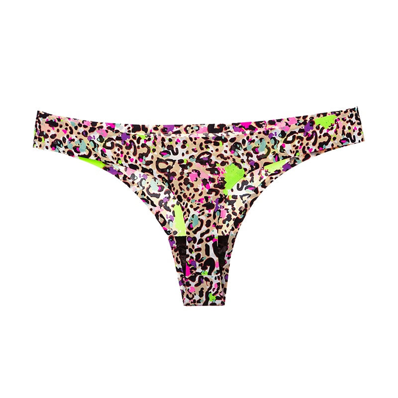 7 Pack Leopard Pint Underwear Panties T-back Soft G-string Sports Seamless Print Foral Thongs The Clothing Company Sydney