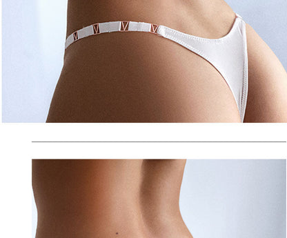 3 pack Thongs G String Metal Luxury Ice Silk Thongs Underwear Fitness Low Waist Satin Panties String Seamless Briefs The Clothing Company Sydney