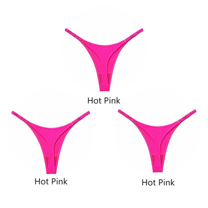3 pack Thongs G String Metal Luxury Ice Silk Thongs Underwear Fitness Low Waist Satin Panties String Seamless Briefs The Clothing Company Sydney