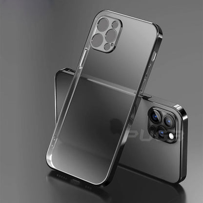 Luxury Plating Matte Transparent Soft Silicone Case for iPhone 11 12 13 Pro Max Mini XR X XS 7 8 Plus SE 2020 Shockproof Cover The Clothing Company Sydney