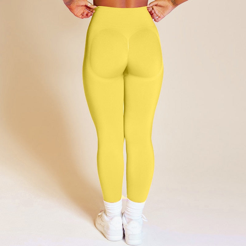 High waist seamless leggings scrunch butt gym tights legging workout yoga pants fitness gym clothing The Clothing Company Sydney