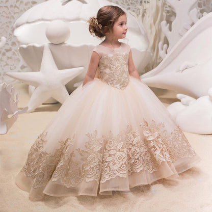 Bridesmaid Girls Teenager Kids Children Long Lace Princess Party Wedding Dress The Clothing Company Sydney