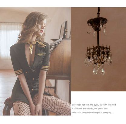 Stewardess Uniform Lingerie Flight Attendant Costume Cosplay Lingerie Role Play The Clothing Company Sydney